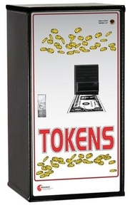 MC-200-Tok Standard Change-Maker-Bill to Token or Token/Quarter Dispenser | Front Load Token Changer-Cash Acceptance Only