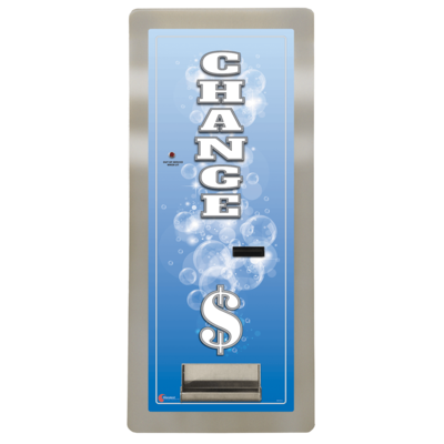 Image MC400RL-SLIM Changer has two coin hoppers in a solid steel cabinet